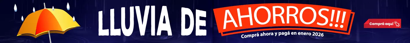 Lluvia de ventajas: comprá hoy y pagá recién en Enero