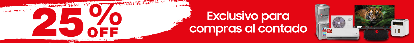 Contado con 25% OFF