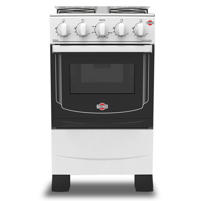 COCINA A GAS TOKYO DALLAS 4H MESA INOX TAPA DE VIDRIO HORNO AUTOLIMPIANTE