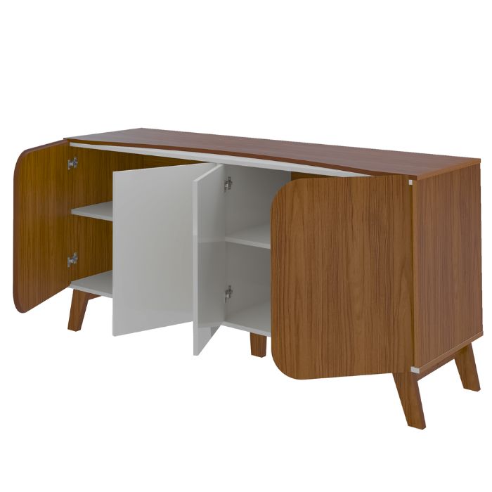 Aparador Buffet Elegance 4 Puertas 2 Estantes Internos