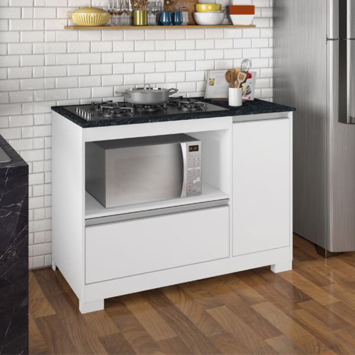 Balcon para Cocina 1 Puerta Notavel NT3050 Cooktop 1110 Blanco New