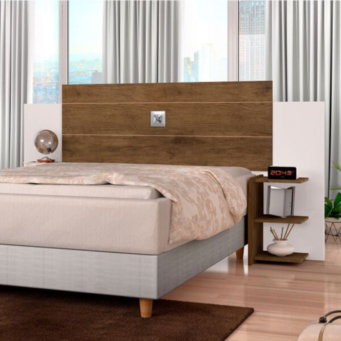 Cabecera para Cama J&A Acapulco 140|160 Jequitiba | Off White Flex
