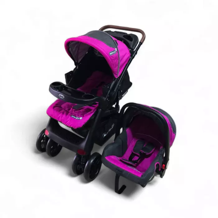 CARRITO CON BABY SEAT MOM-EZY FUCSIA MEZ-13777L-PK