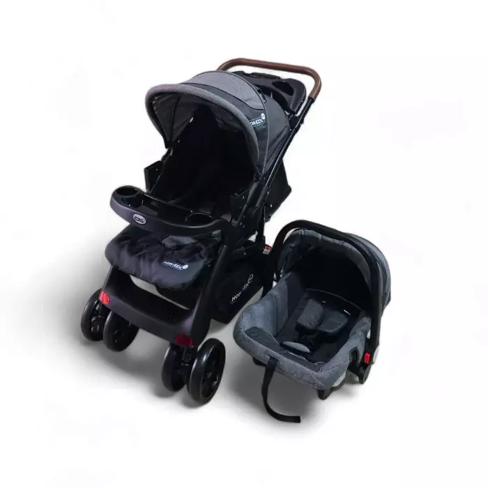 CARRITO CON BABY SEAT MOM-EZY NEGRO MEZ-13777L-BK