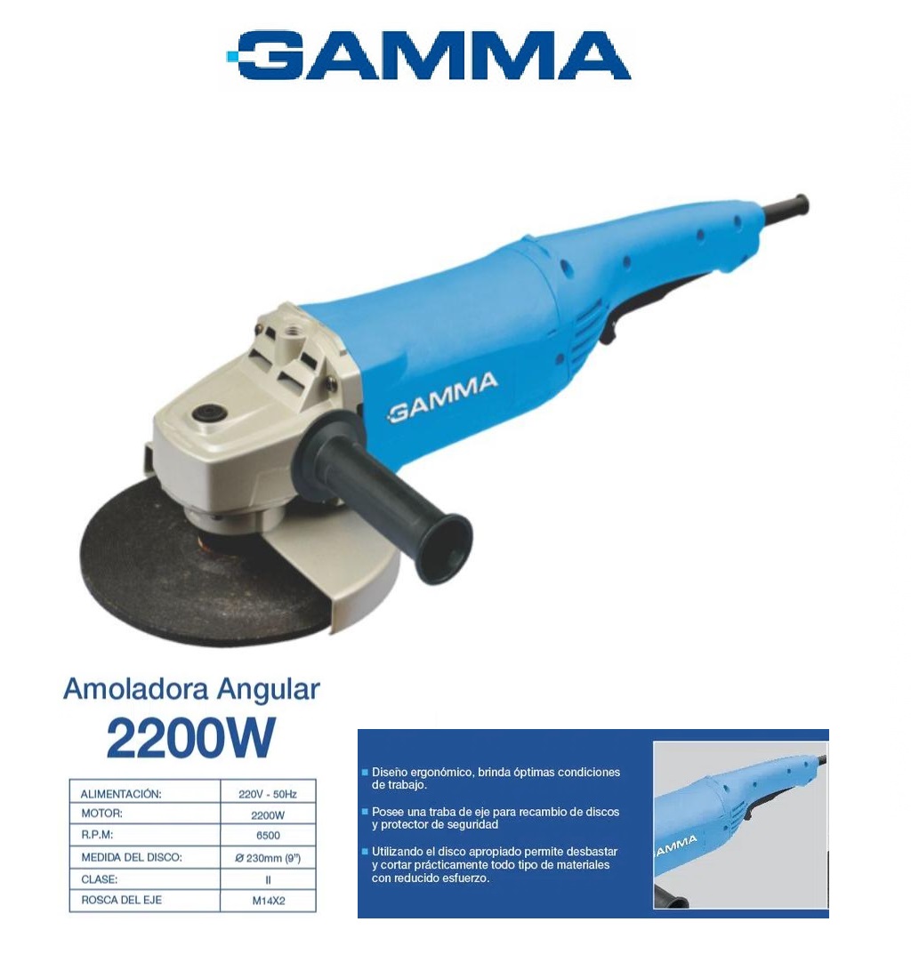 AMOLADORA ANGULAR GAMMA 2200W - G207632