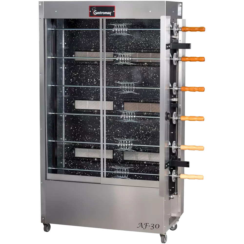 Spiedo Gastromaq P/30 Pollos A Gas 6/E 220V