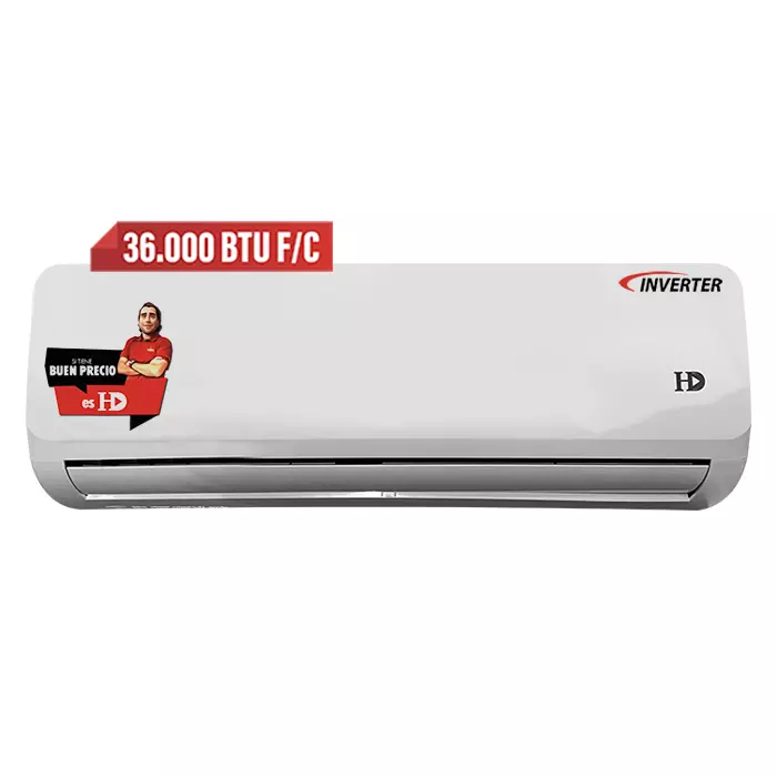 Equipo split HD Play Inverter de 36.000 BTU con Wi-Fi