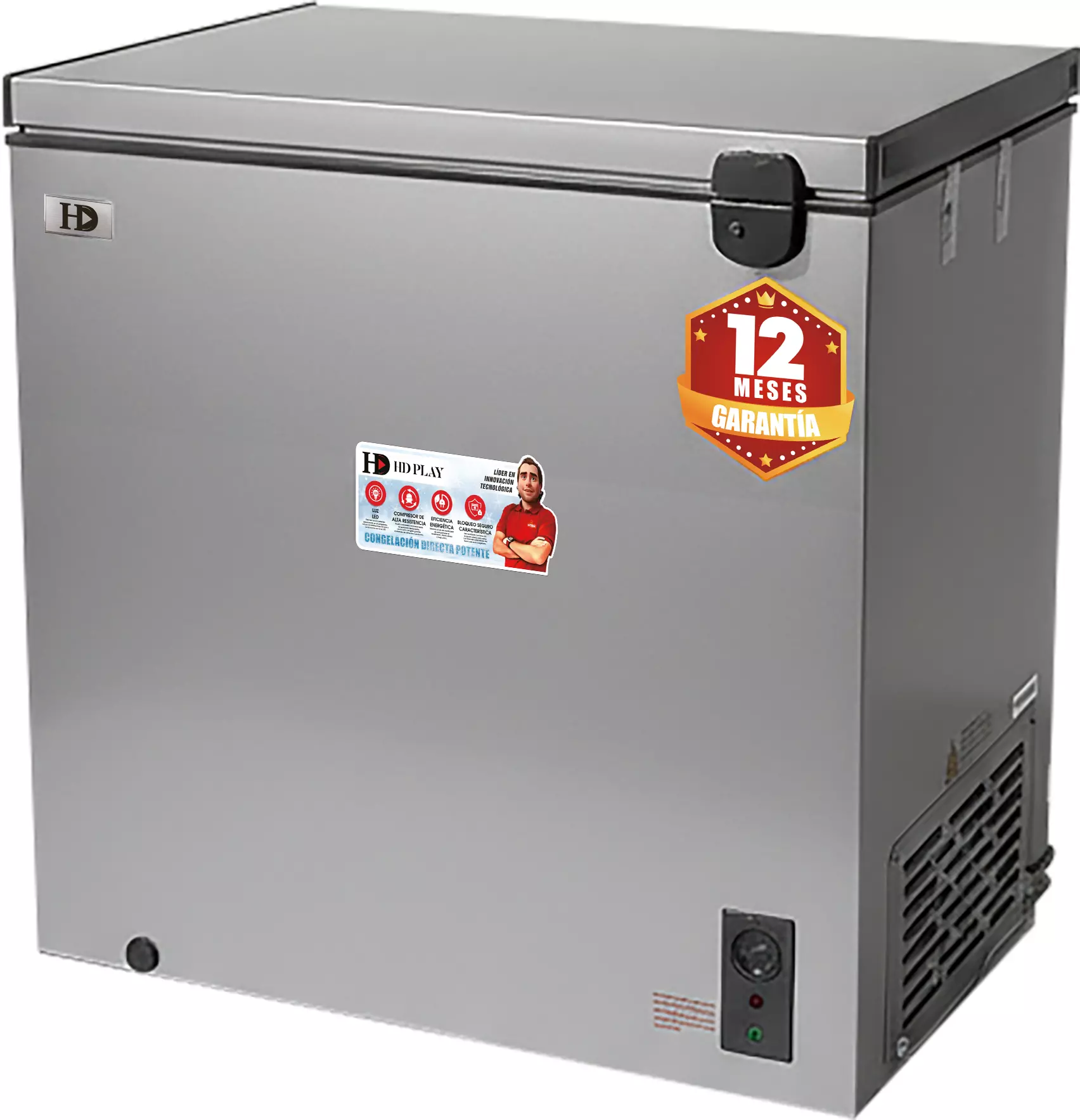 Congelador HD Play 250 Litros – Gris (HDCF250)