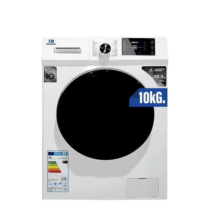 Lavarropas Automática HD PLAY Michelle 10,5KG Inverter C/F
