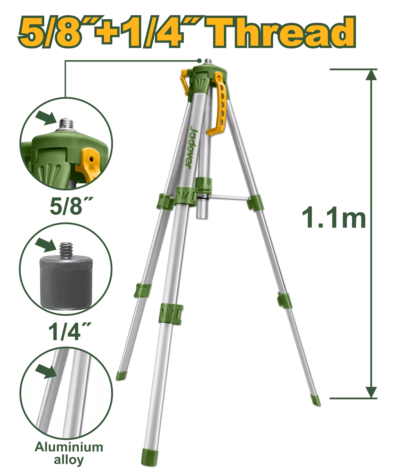 Tripode telescopico (1.1m) Jadever x Un. JDLE9301