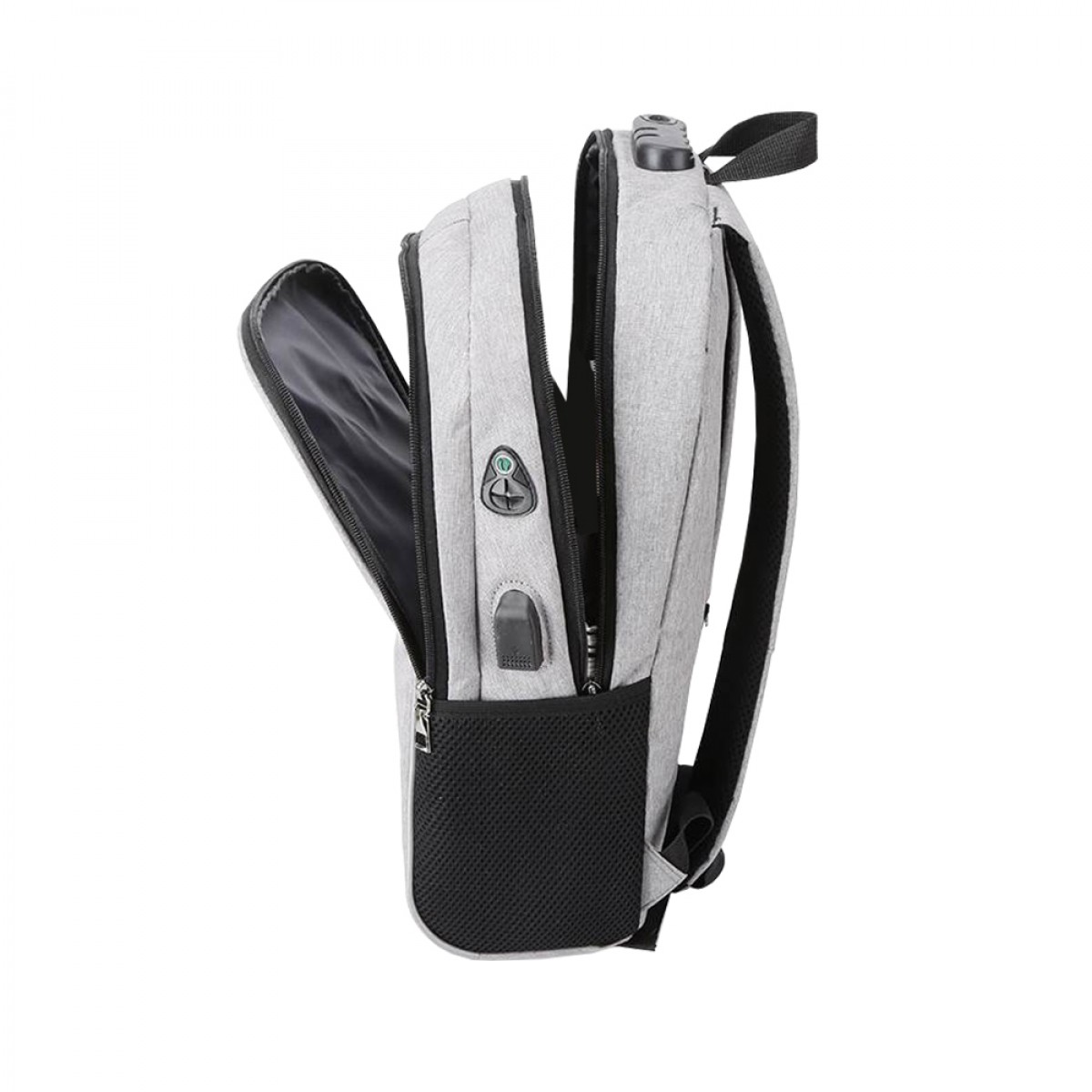 Mochila Antirrobo Kolke Impermeable KVM-339 Gris Claro