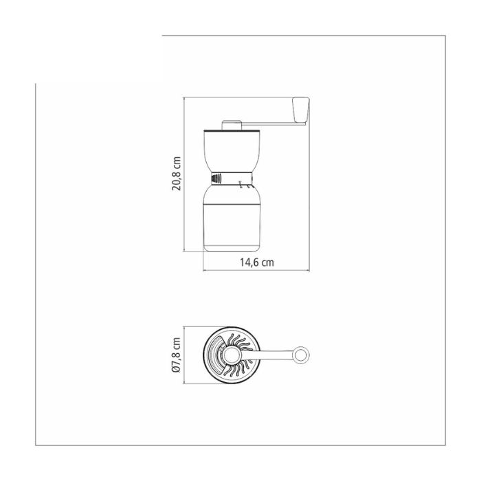 Molinillo de Café Tramontina Manual 70/220ml - T61769