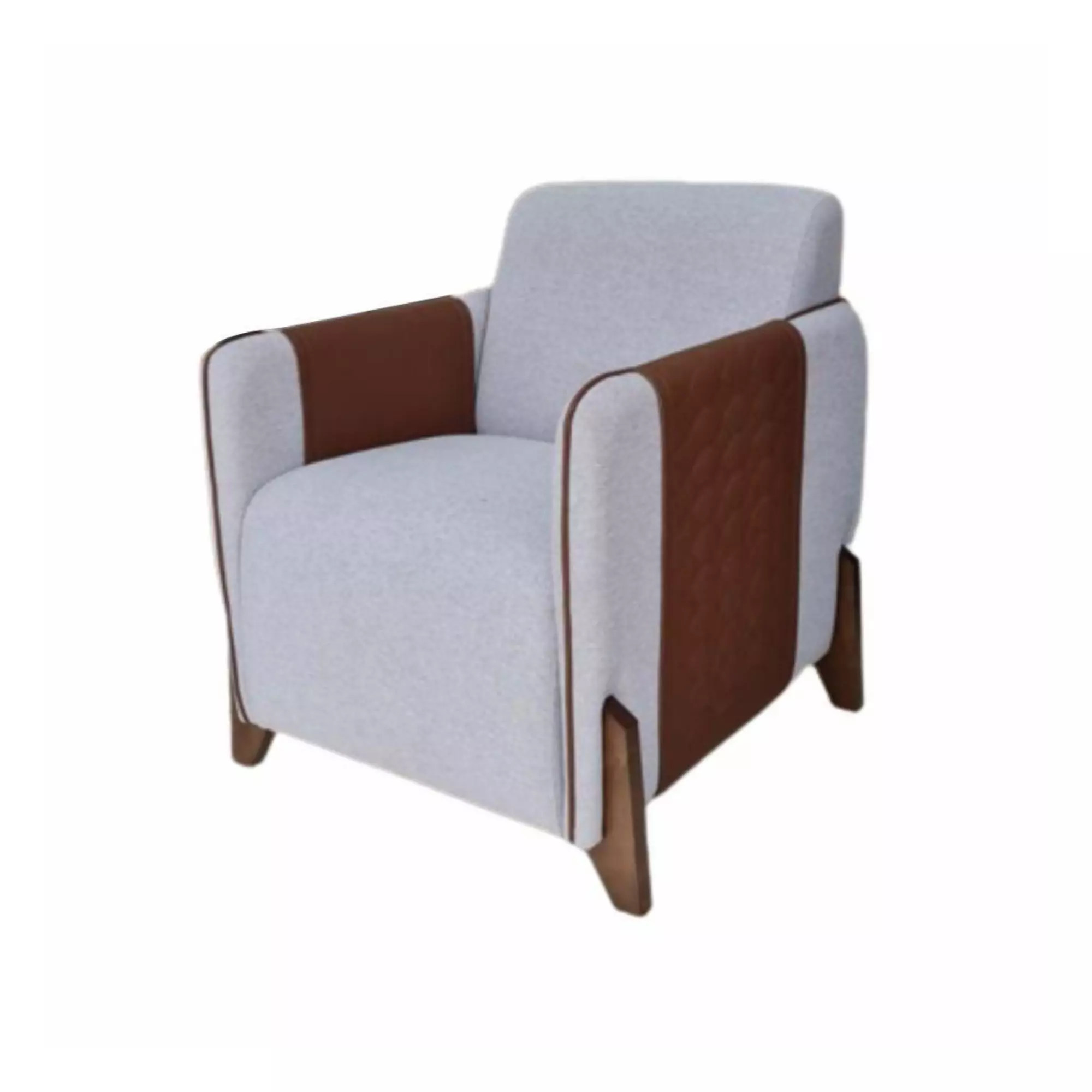 Poltrona Ibis Movelmax Gris y Marrón