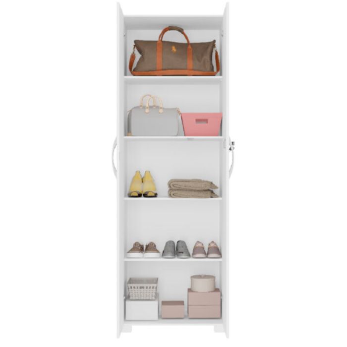 Mueble Multiuso 2 Puertas NT4020 con LLave Notavel Blanco