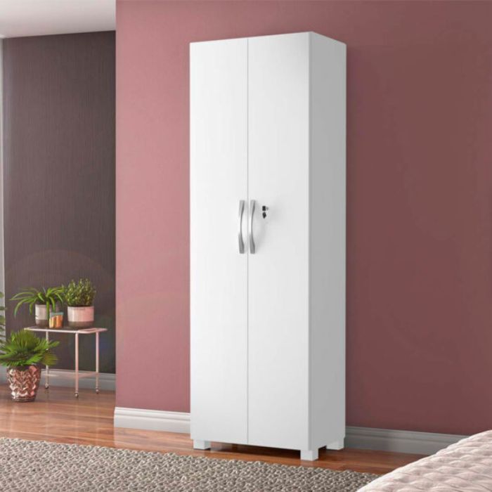 Mueble Multiuso 2 Puertas NT4020 con LLave Notavel Blanco