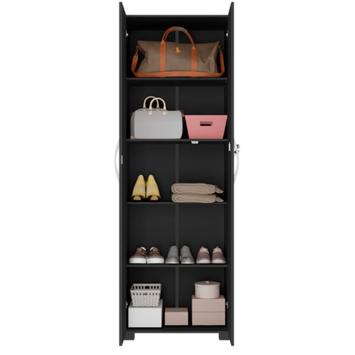 Mueble Multiuso 2 Puertas NT4020 con LLave Notavel Negro