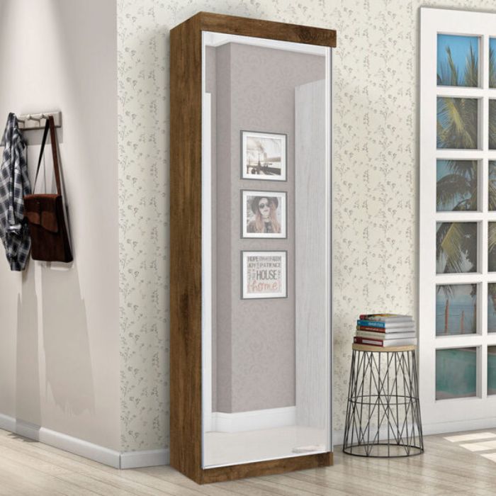 Mueble Zapatero con Espejo 1 Puerta Thor J&A Jequitiba