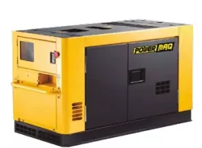 Generador cabinado Powermaq 10KVA diésel + tablero de transferencia automática
