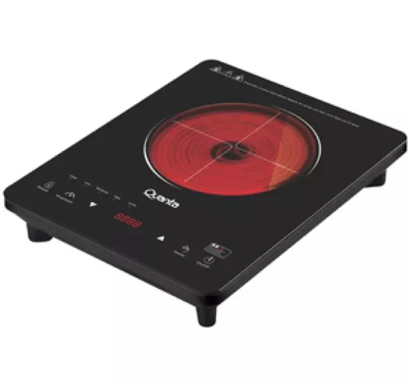 COCINA E.INFRA QUANTA QTCEI200 220V~50HZ/2000W/1H/5FUN/CRISTAL