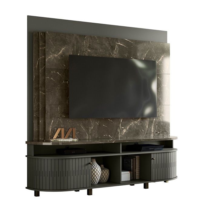 Rack para TV con Panel 2 Puertas Daytona Jade Oliva