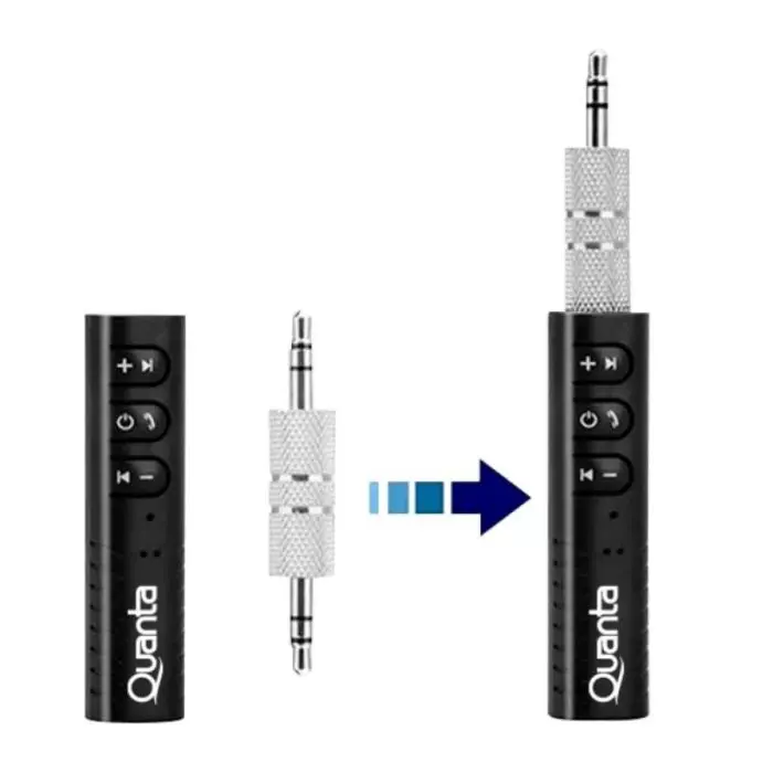 Receptor de Audio Bluetooth Quanta QTRABT10 AUX 3.5mm