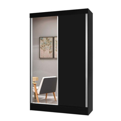 Mueble Zapatero Georgia Puerta Corrediza J&A Negro