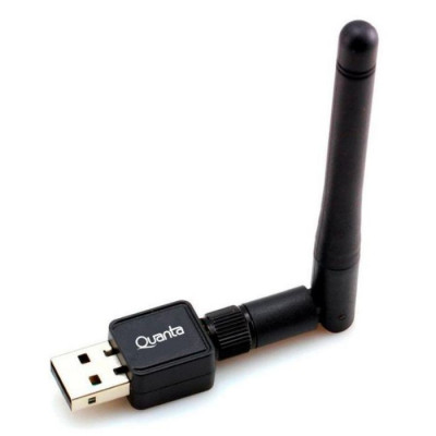 Adaptador Wi-Fi Quanta 150 Mbps USB con Antena QTA802