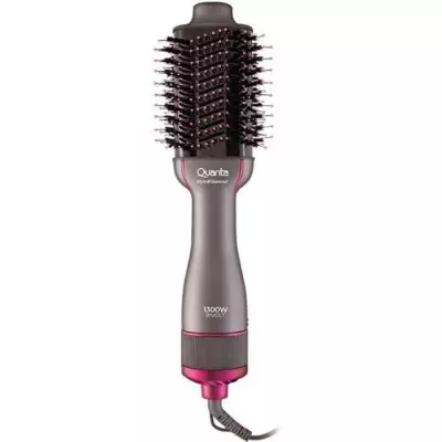 Cepillo Secador Quanta 2 En 1 Qtes6000N Bivolt 1300W GRIS ROSA