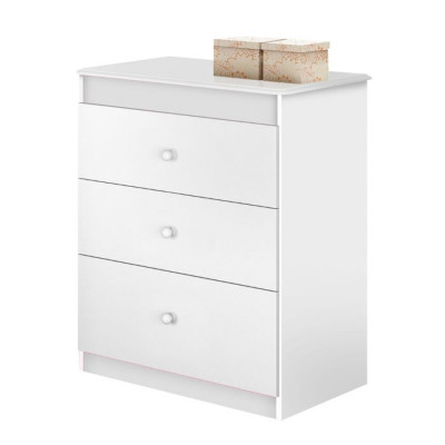 Cómoda de Madera MDP Catatau J&A Blanco | Flex Rosa - Azul - Nature