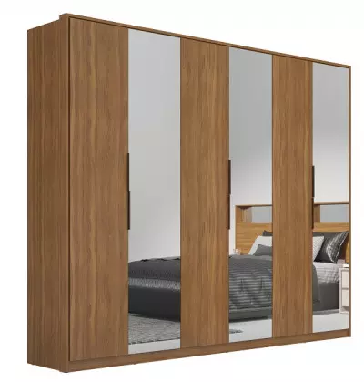 Ropero De 6 Puertas 3 Con Espejo Y 6 Cajones Atrice