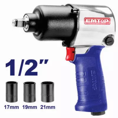 Llave De Impacto Emtop 1/2 Neumática 610Nm 7000Rpm