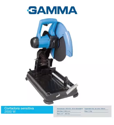 Cortador Gamma Sensitiva 2000W Disco 14``/45`-G20714