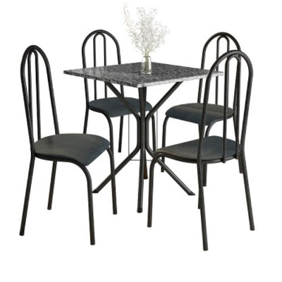 Juego de Comedor 4 Sillas Alic Floripa Mesa Granito