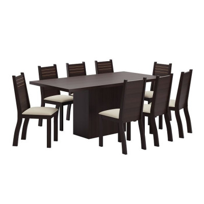 Juego de Comedor Nevada 8 Sillas Estructura MDF/MDP