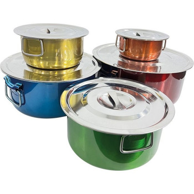 Juego de Ollas Stanlux 5 Piezas 14cm - 30cm con Manija