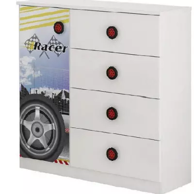 Comoda 4Caj 1Pt Racer