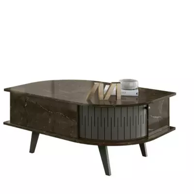 Mesa Centro Indiapolis Jade Oliva Puerta Mdf Flexible