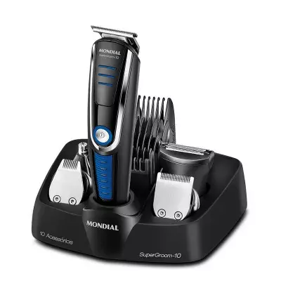 Máquina De Cortar Pelo Mondial Super Groom-10 Bg-03