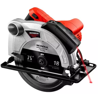Sierra Circular Mondial 1200W 5000Rpm Con Guía Láser