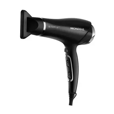 Secador De Pelo Mondial Chrome Black 2000W Tourmaline