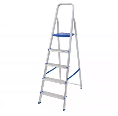 Escalera De Aluminio Mor Doméstica De 5 Peldaños - M05103