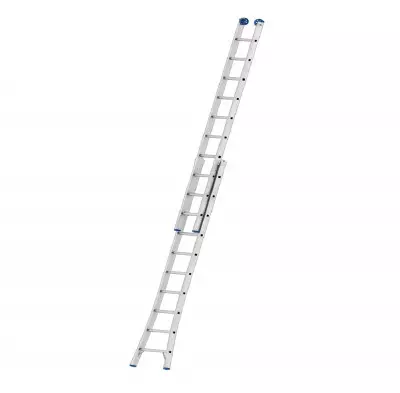 Escalera De Aluminio Mor Extensible 2X10 Peldaños -M05206