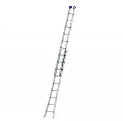 Escalera De Aluminio Mor Extensible 2X9 Peldaños - M05205