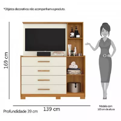 Cómoda Ilhabela Carvalh/Grife