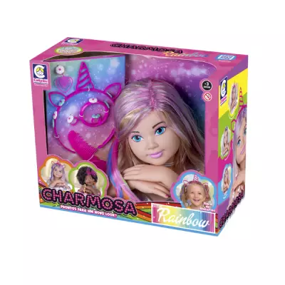 Muñeca Charmosa Para Peinados Rubia Cotiplas 2578