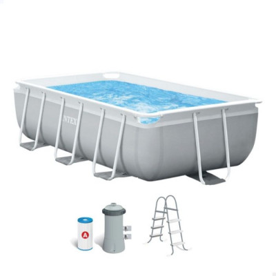 Piscina Intex 3539 Litros Premium Rectangular Prism Frame 300X175X80cm