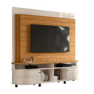 Rack para TV con Panel 2 Puertas Daytona Naturale Off White