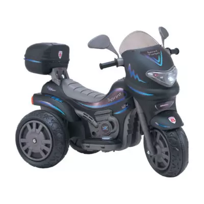 Moto Infantil Biemme Sprint Turbo Preta Boy Hasta 35Kg