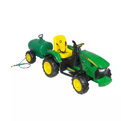 Tractor Infantil Mbarete A Batería Con Tanque Verde 35Kg