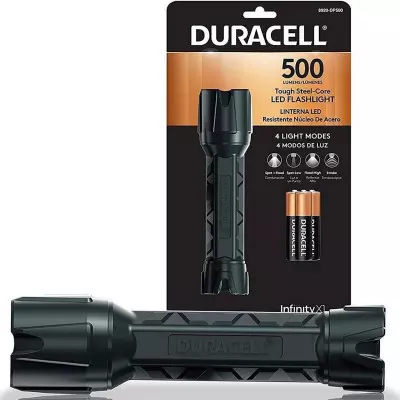 Linterna Duracel D/Mano Policarbonato Acero 500L-C00819